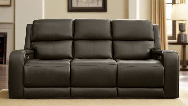Sofá reclinable eléctrico P5 marrón trufa